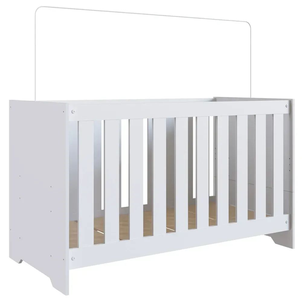 Berço Aconchego 3 em 1 com Colchão Branco - Completa Móveis - 2