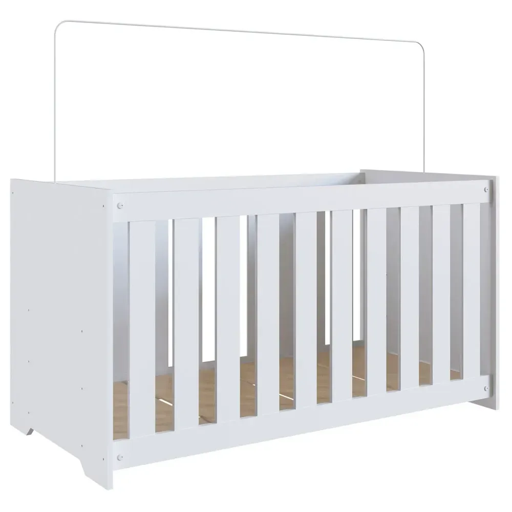 Berço Aconchego com Colchão Branco - Completa Móveis - 2