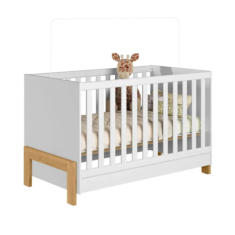 Berço Mini Cama Fantasia 2 em 1 Branco - Qmovi - 2