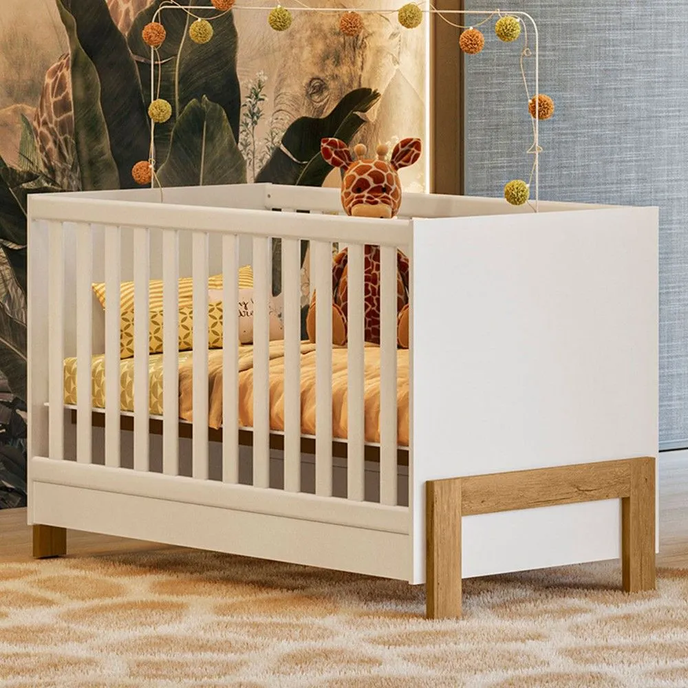 Berço Mini Cama Fantasia 2 em 1 Branco - Qmovi - 1