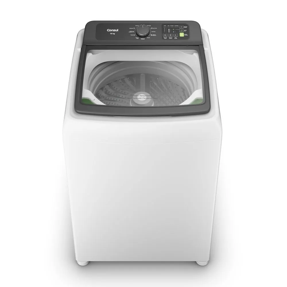 Máquina de Lavar Consul 15Kg Branca com Modo Eco - CWN15AB - 1