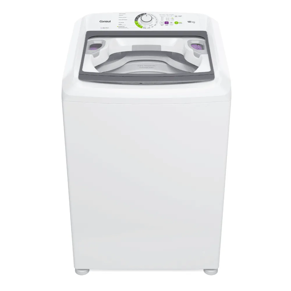 Máquina de Lavar Consul 18Kg Branca com Lavagem Econômica e Ciclo Edredom - CWK18AB - 1