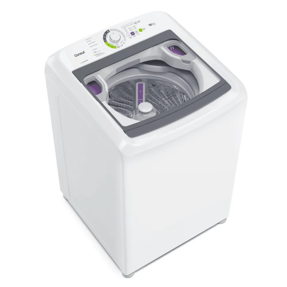 Máquina de Lavar Consul 18Kg Branca com Lavagem Econômica e Ciclo Edredom - CWK18AB - 2