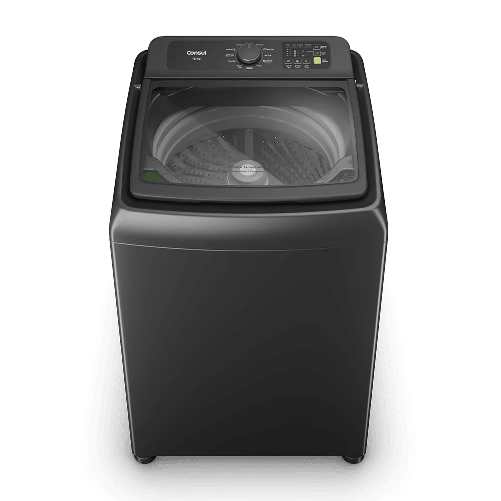 Máquina de Lavar Consul 15Kg Cinza Chumbo com Modo Eco - CWN15A9 - 1