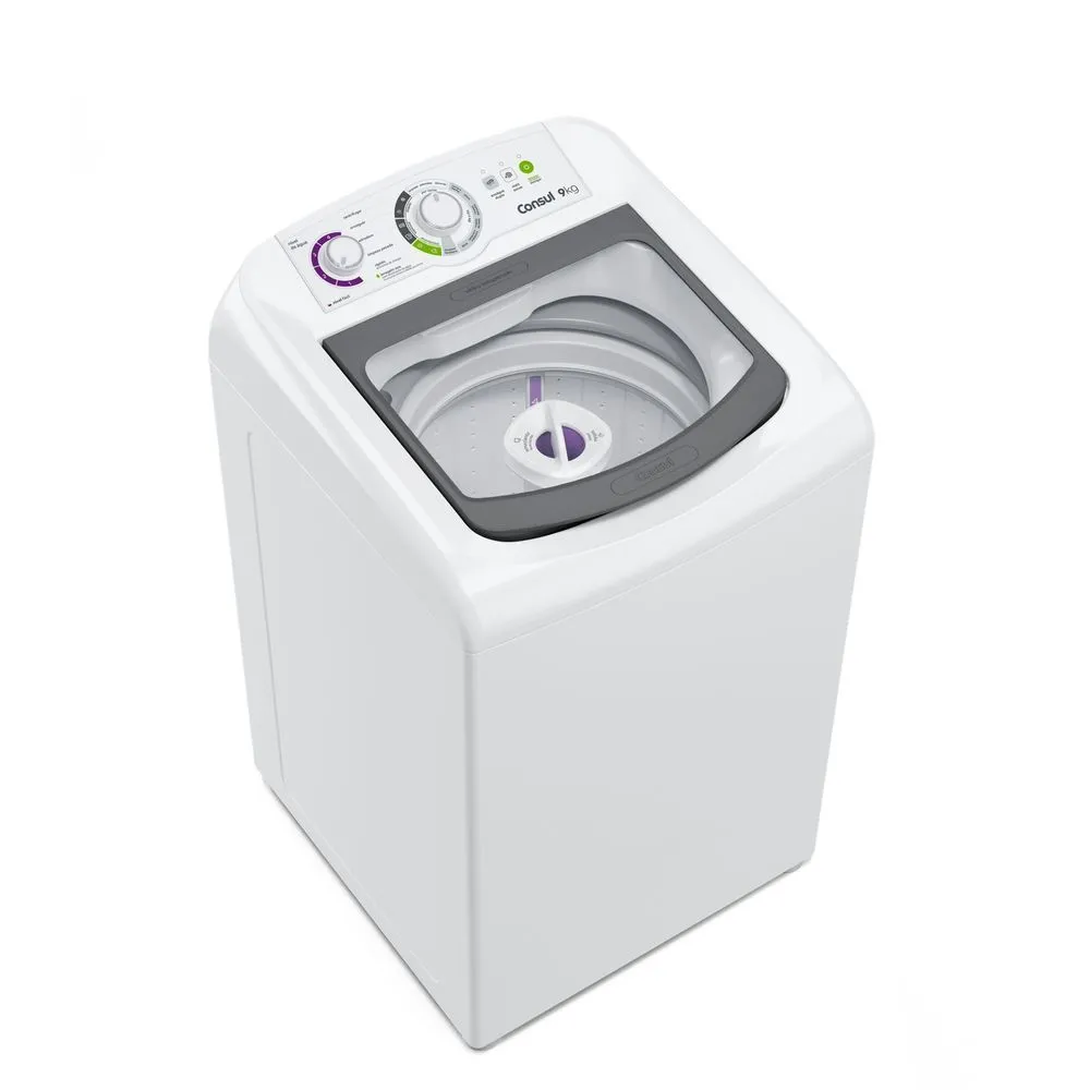Máquina de Lavar Consul 9Kg Branca com Dosagem Econômica e Ciclo Edredom - CWB09BB - 2