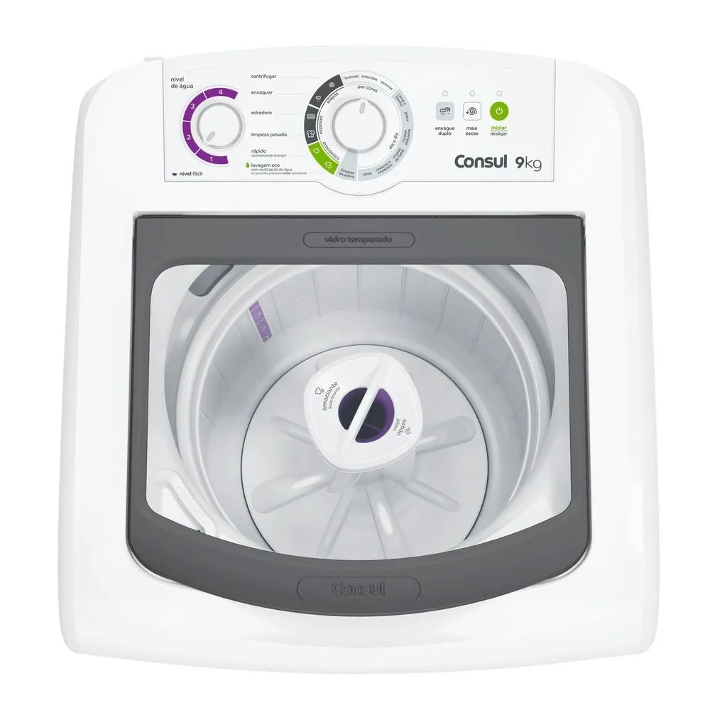 Máquina de Lavar Consul 9Kg Branca com Dosagem Econômica e Ciclo Edredom - CWB09BB - 3