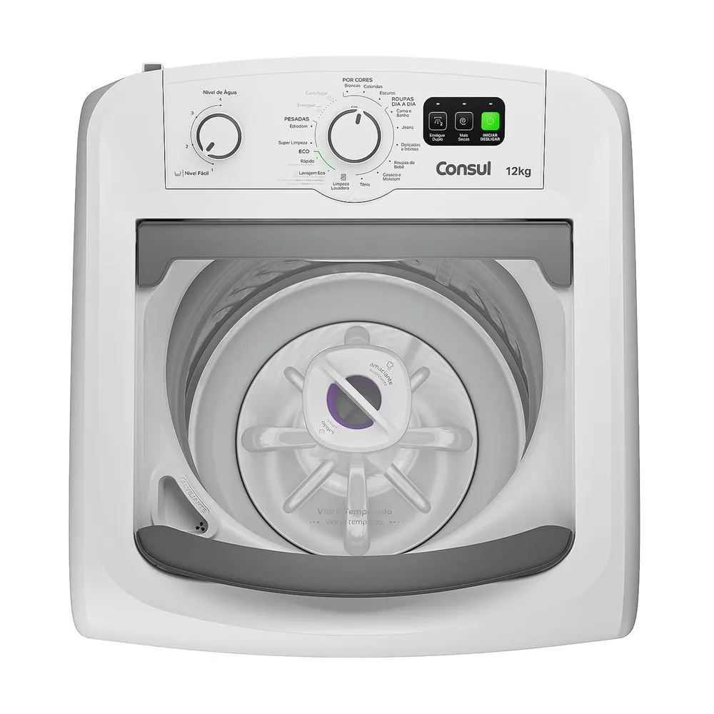 Máquina de Lavar Branca Consul 12kg com Dosagem Econômica e Ciclo Edredom - CWM12AB - 3