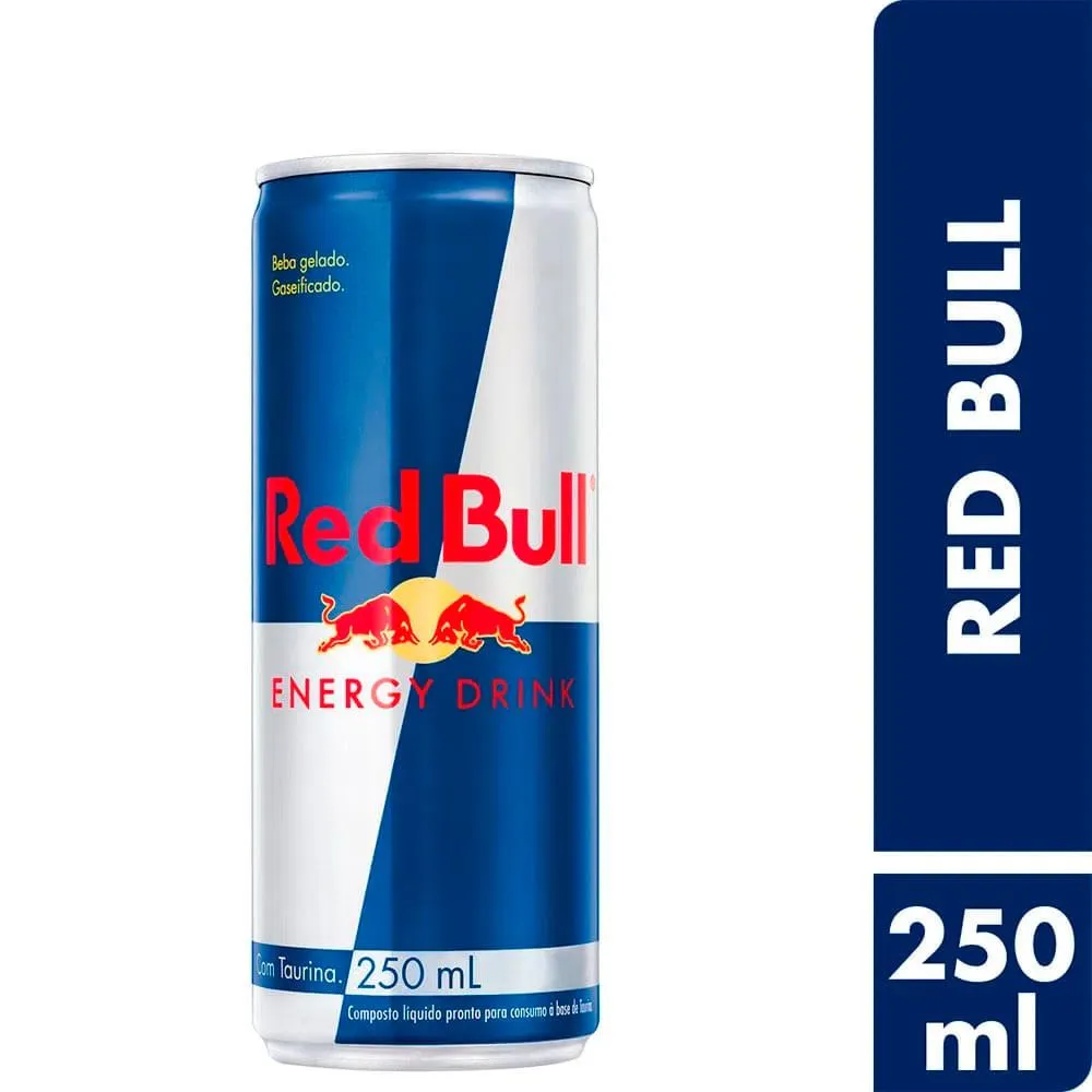 Energético Red Bull Lata 250ml - Pack com 6 Unidades  - 1