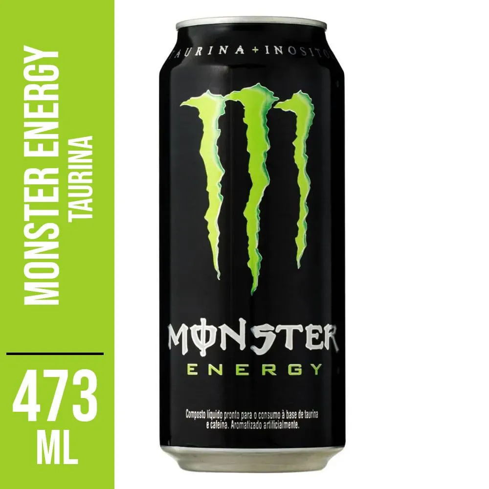 Energético Monster Energy Latão 473ml - Pack com 12 Unidades  - 1
