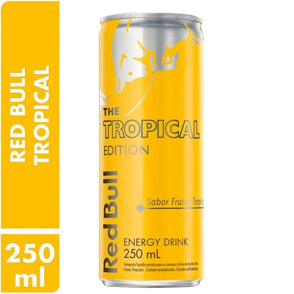 Energético Red Bull Edition Tropical Lata 250ml - Pack com 12 Unidades 