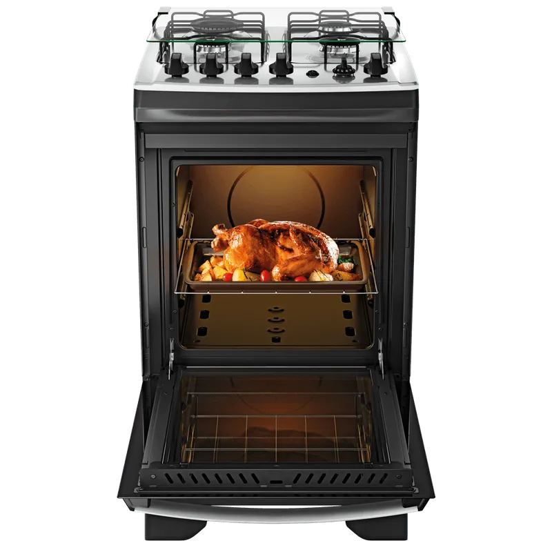 Fogão 4 Bocas Preto com Mesa Inox e Timer Dako Supreme Bivolt - 2