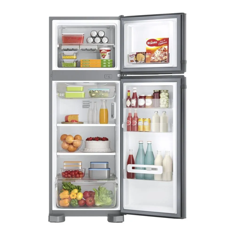 Geladeira Consul Frost Free Duplex 340 Litros com Prateleiras Altura Flex Cor Inox - CRM39AK - 3