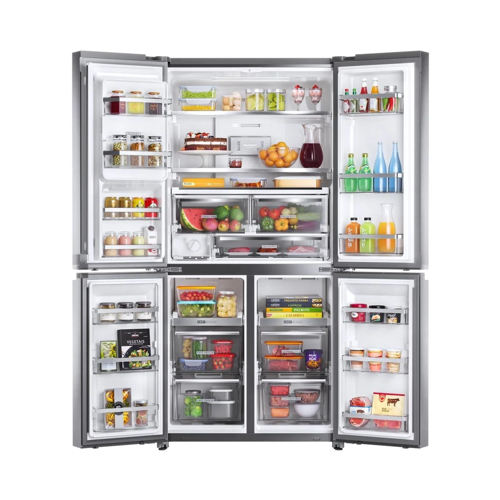 Geladeira Brastemp Inverse 4 Frost Free 543 Litros Cor Inox com Convertible Space - BRO90AK - 3