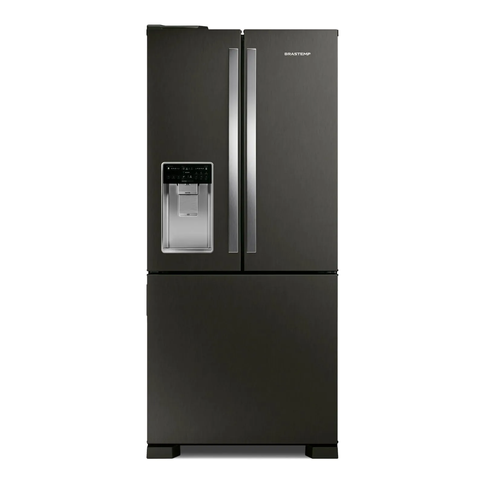 Geladeira Brastemp Eclipse Collection Frost Free Inverter French Door Água e Gelo na Porta 515 Litros Cor Black Inox - BRH85AE - 1