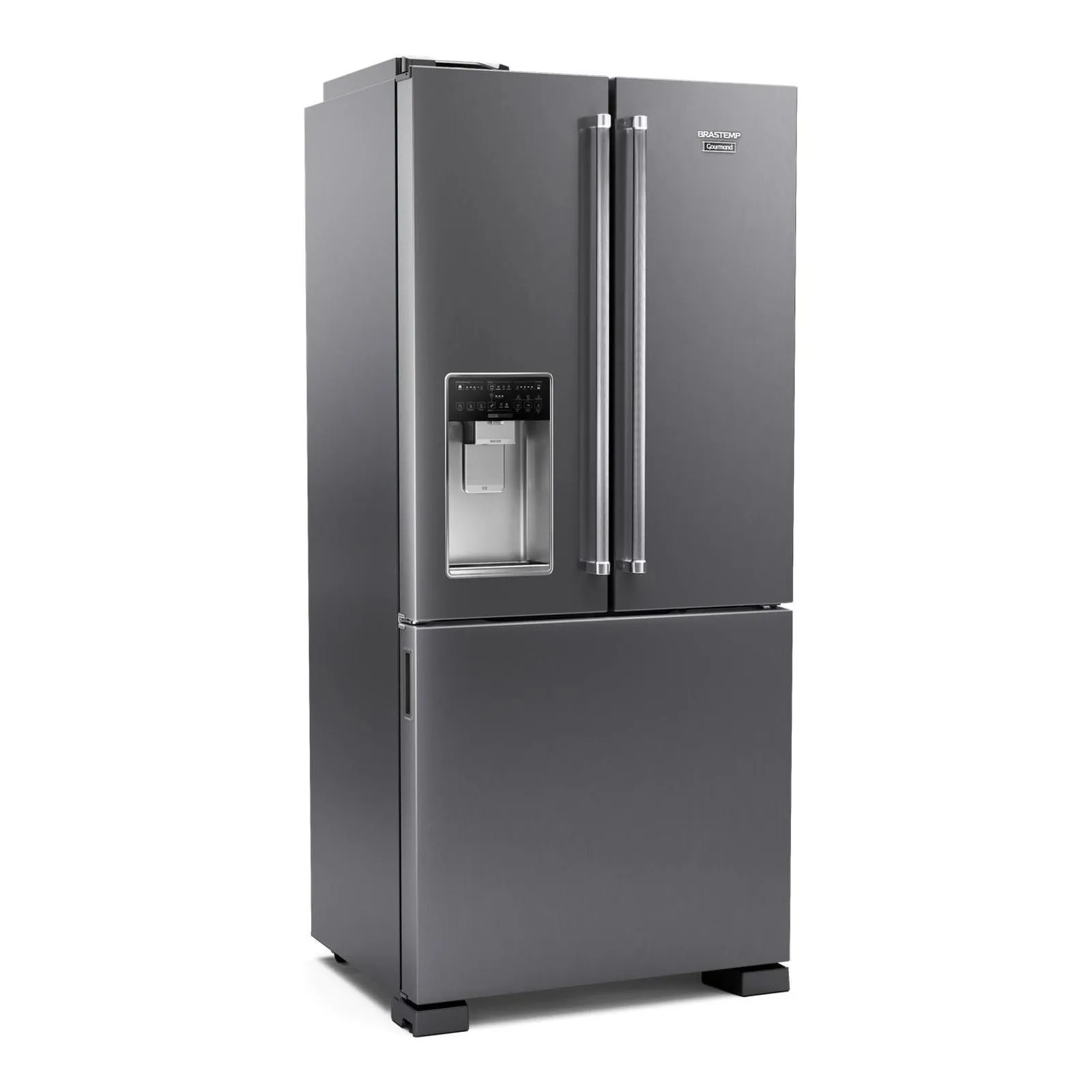 Geladeira Brastemp Gourmand Frost Free French Door Água e Gelo na Porta 515 Litros Cor Inox - BRH86AR - 2
