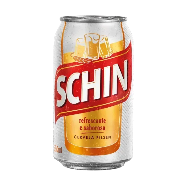 Cerveja Pilsen Schin Lata 350ml - Pack com 24 Unidades  - 1