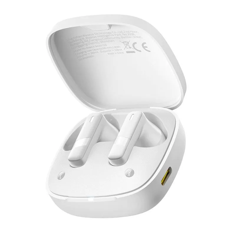 Fone de Ouvido Baseus Bowie E20, Bluetooth, Branco  - 1