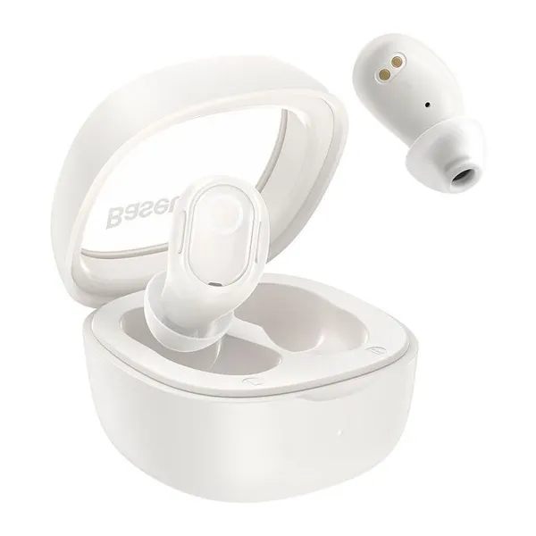 Fone de Ouvido Baseus Bowie WM02, Bluetooth, Branco 