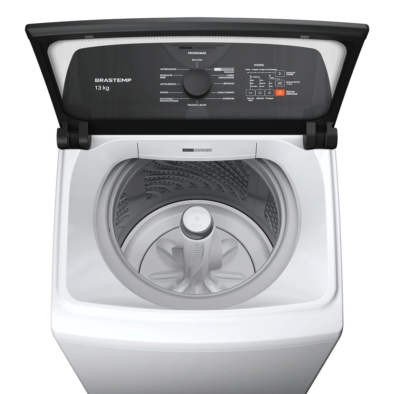Máquina de Lavar Brastemp 13Kg Branca com Ciclo Tira Manchas Advanced e Ciclo Antibolinha - BWM13AB - 3