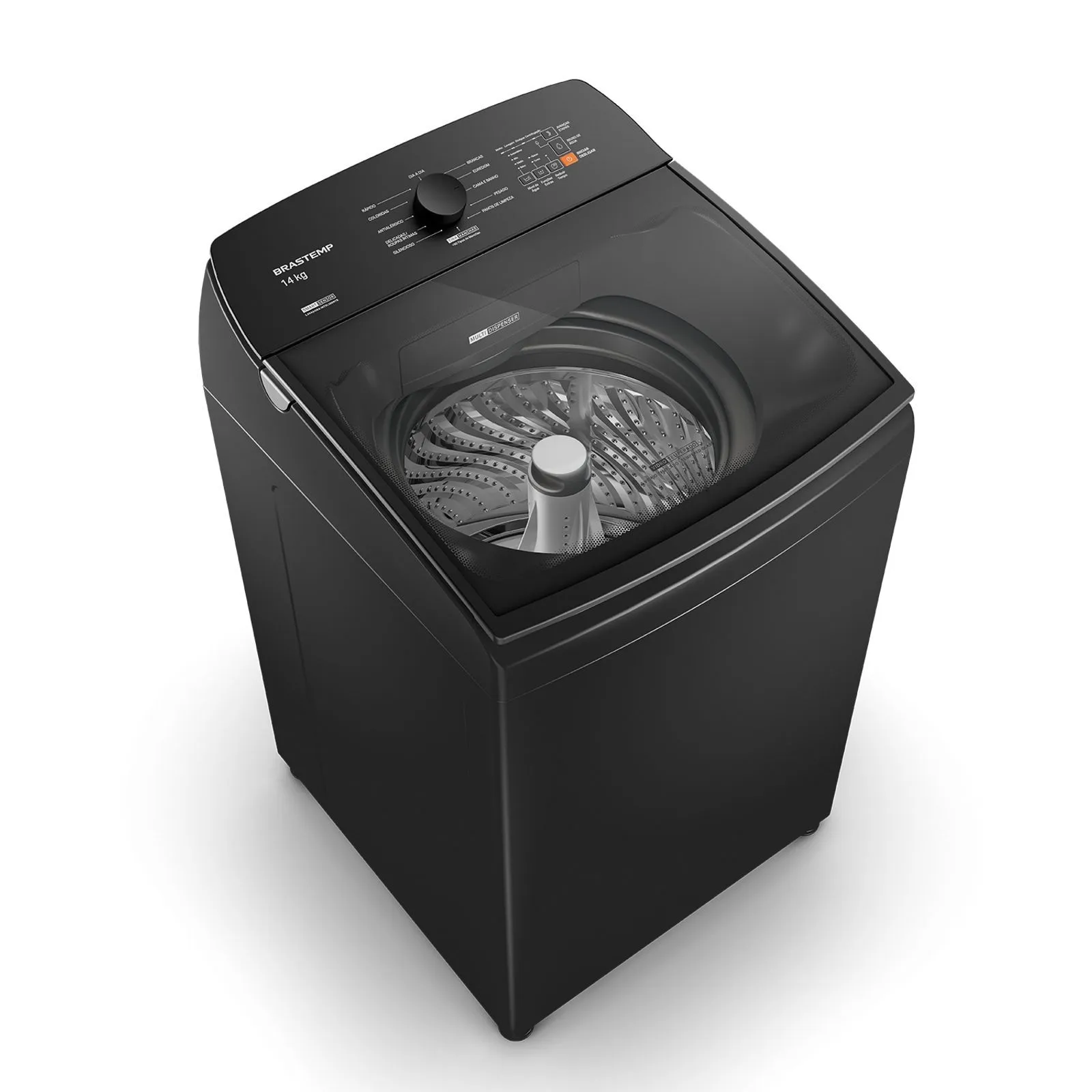 Máquina de Lavar Cinza Platinum Brastemp 14kg com Smart Sensor e Função Reduzir Tempo - BWJ14A9 - 2