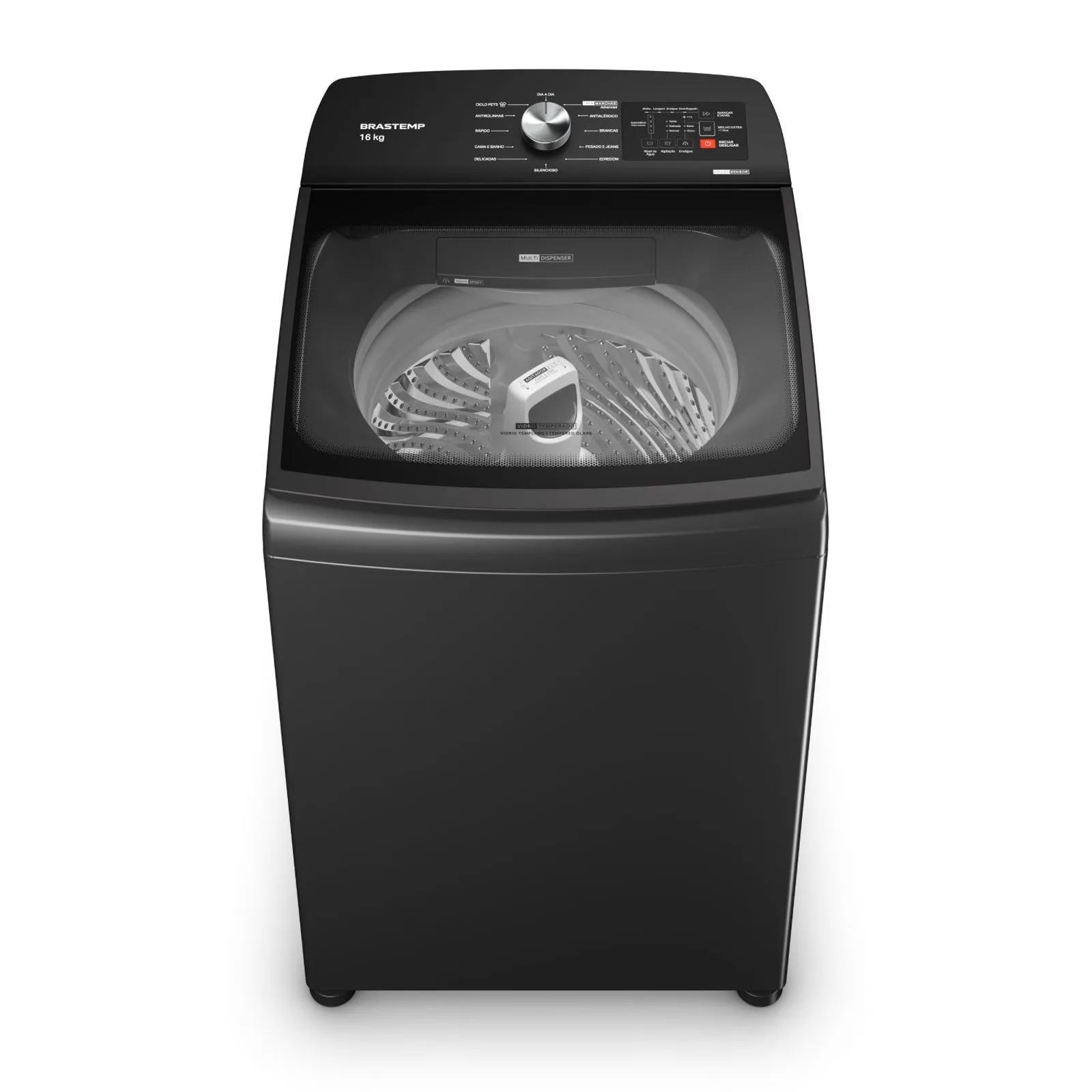 Máquina de Lavar - Brastemp 16Kg Cinza Platinum com Tecnologia Flex Wash e Ciclo Tira Manchas Advanced - BWY16A9 - 1