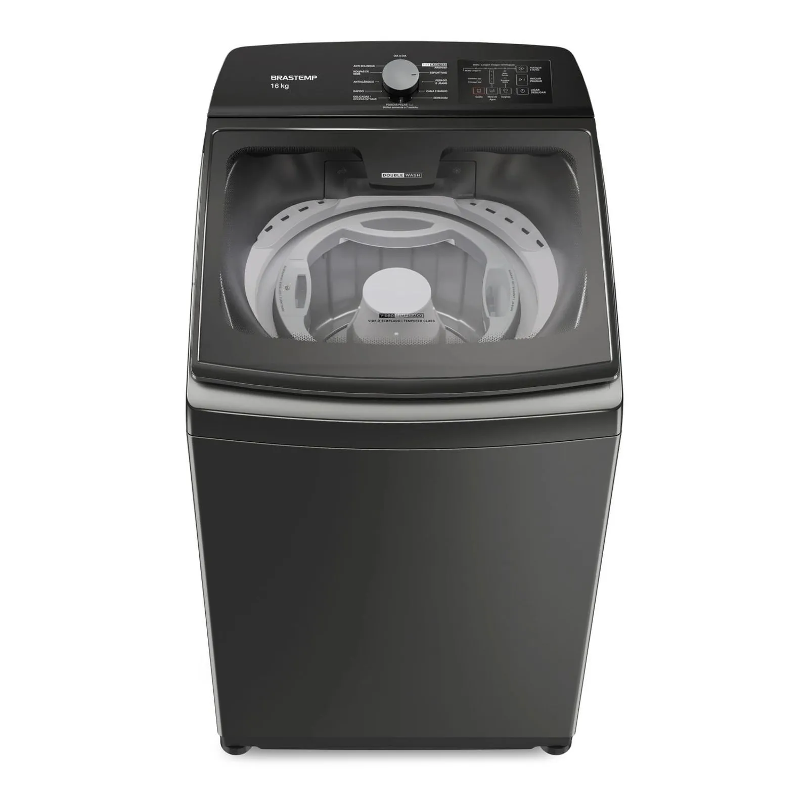 Máquina de Lavar Brastemp 16kg Titânio com Tecnologia Double Wash e Ciclo Tira Manchas Advanced - BWD16A9 - 1