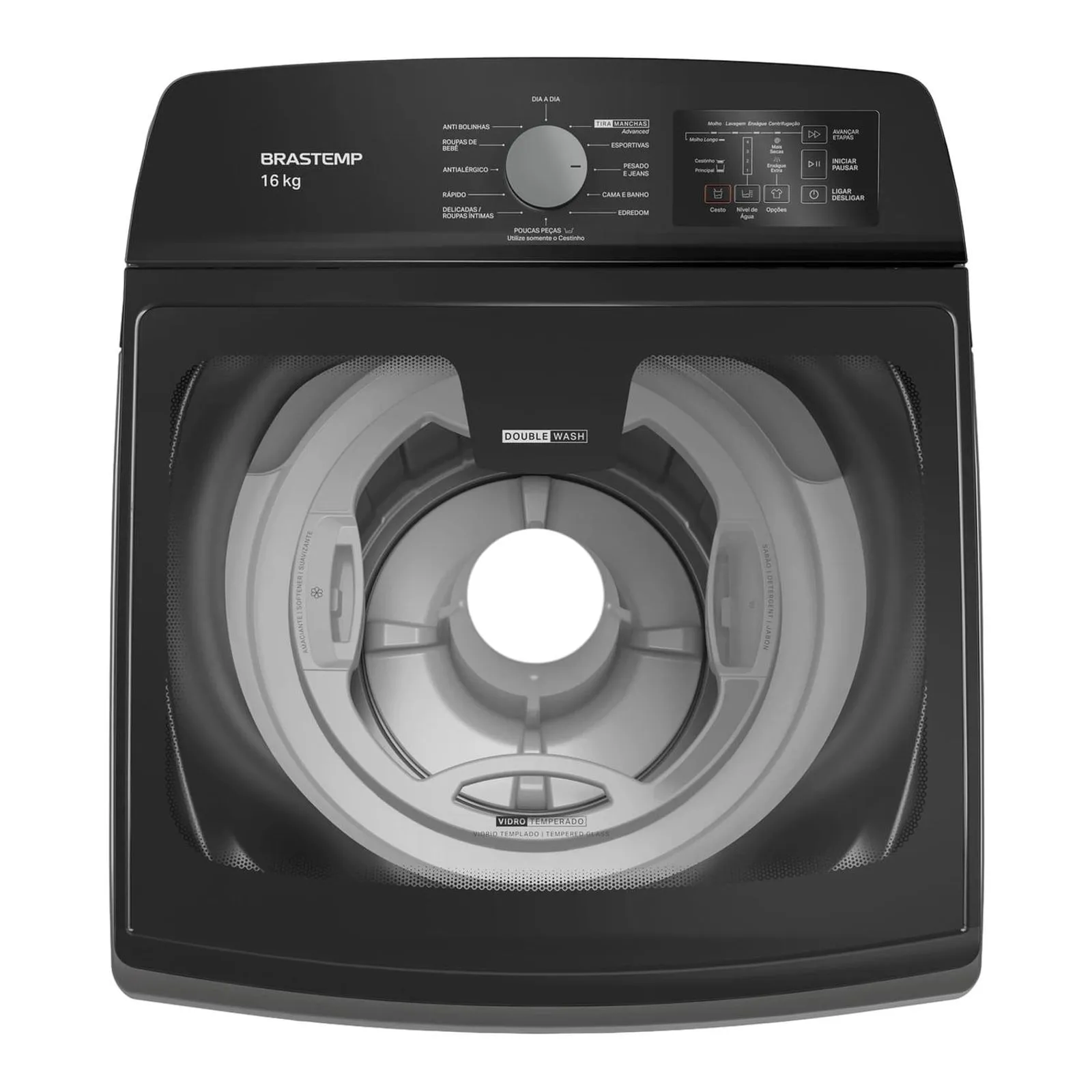 Máquina de Lavar Brastemp 16kg Titânio com Tecnologia Double Wash e Ciclo Tira Manchas Advanced - BWD16A9 - 3