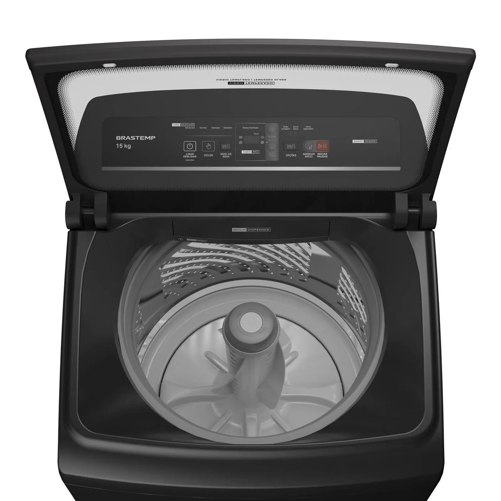 Máquina de Lavar Brastemp 15Kg Cinza Timer Pro - BWT15A9 - 3