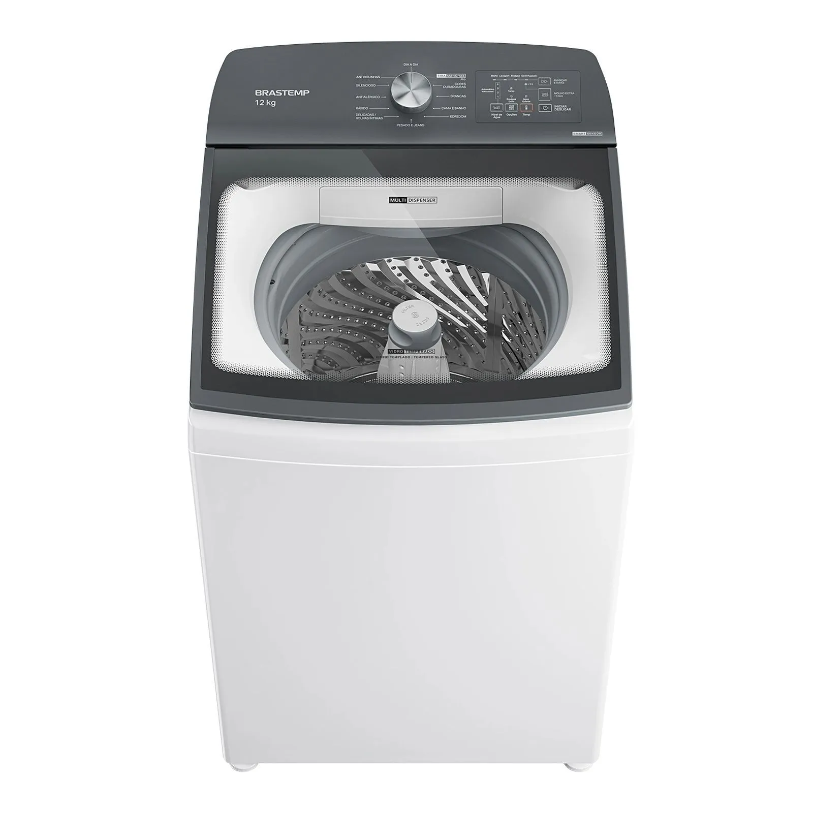 Máquina de Lavar Brastemp 12Kg Branca Água Quente com Ciclo Tira Manchas Pro e Smart Sensor - BWR12BB - 1