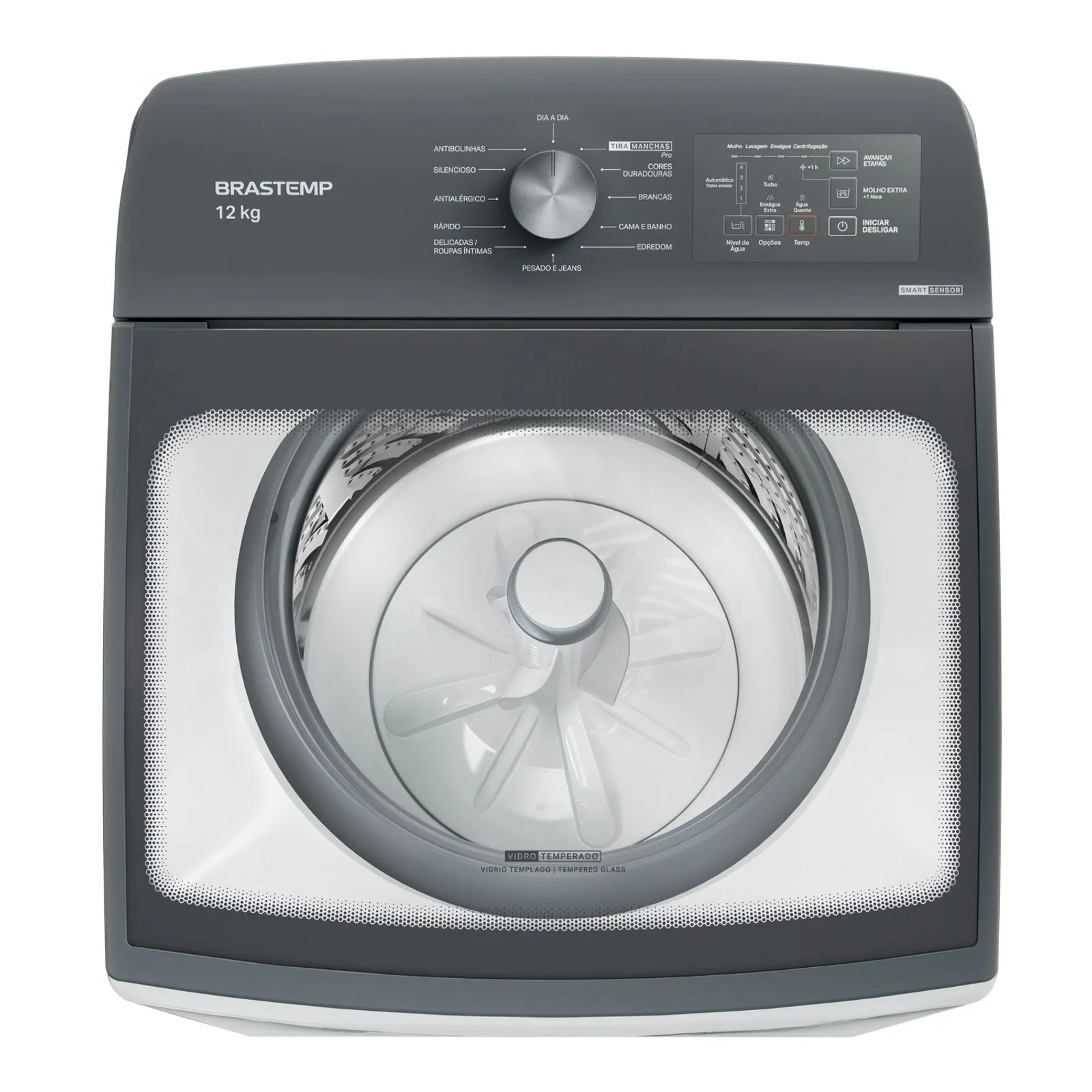 Máquina de Lavar Brastemp 12Kg Branca Água Quente com Ciclo Tira Manchas Pro e Smart Sensor - BWR12BB - 3