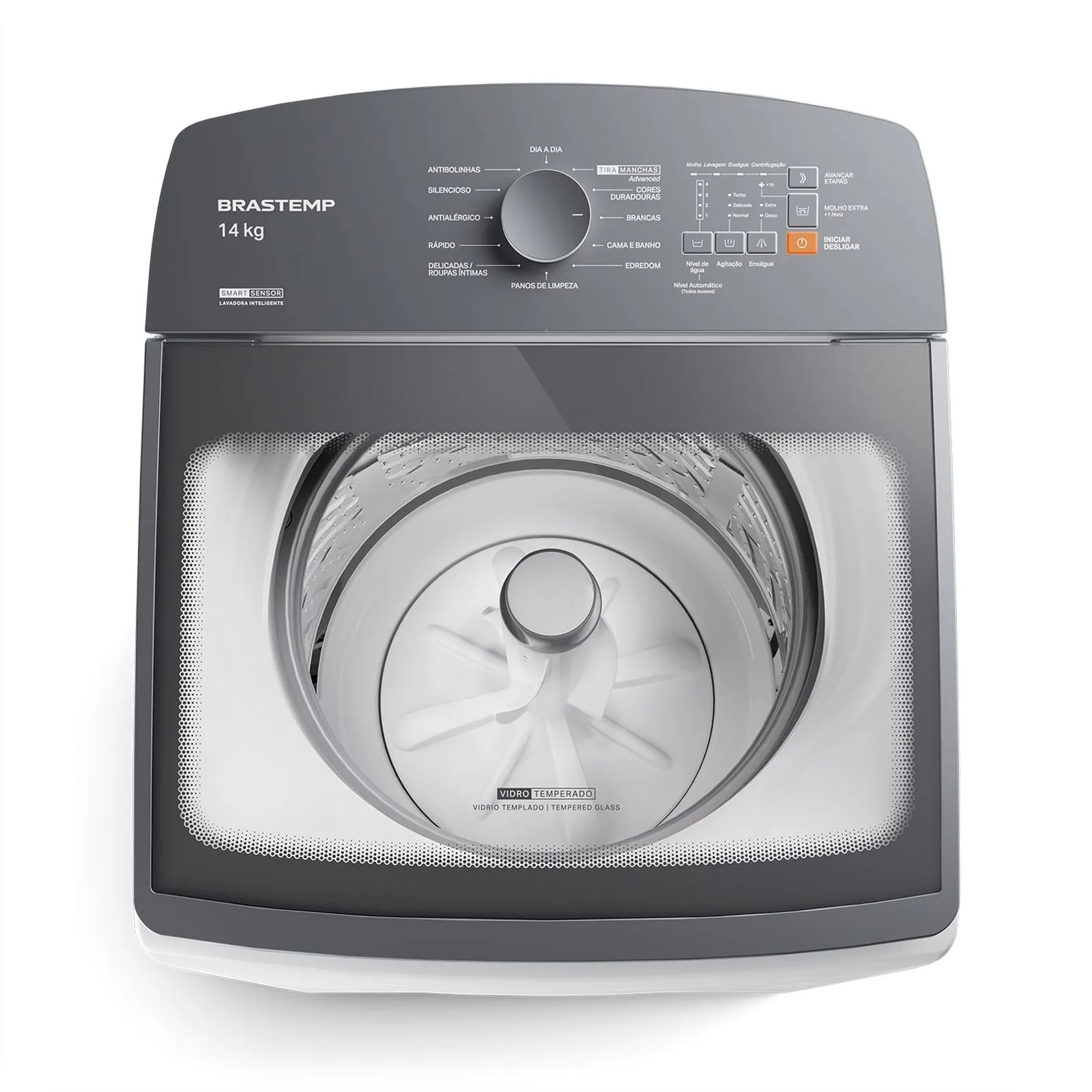 Máquina de Lavar 14Kg Brastemp Branca com Smart Sensor e Design Compacto - BWF14AB - 3
