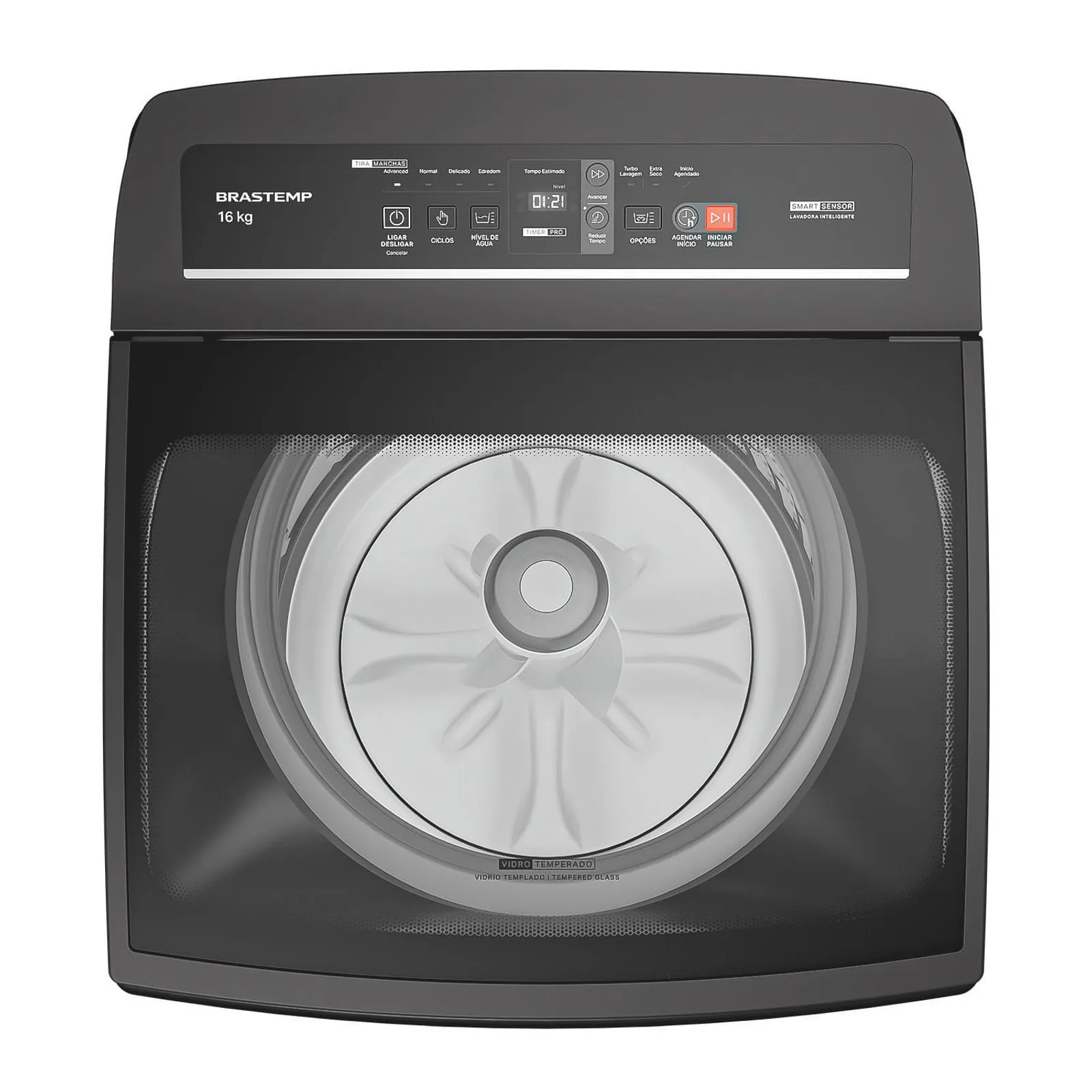 Máquina de Lavar Brastemp 16Kg Cinza Timer Pro - BWT16A9 - 3