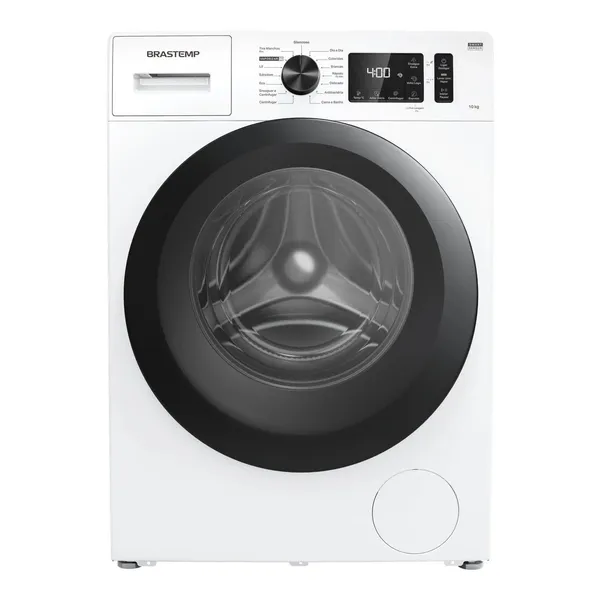 Lavadora de Roupas Brastemp 10Kg Branca com Smart Sensor, Tira Manchas Pro e Motor Inverter - BNF10AB