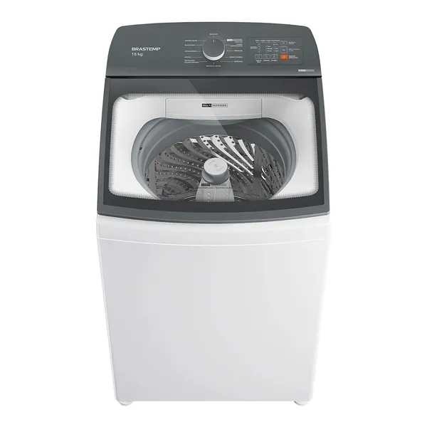Máquina de Lavar Brastemp 15Kg Branca com Ciclo Tira Manchas Advanced e Smart Sensor - BWF15AB
