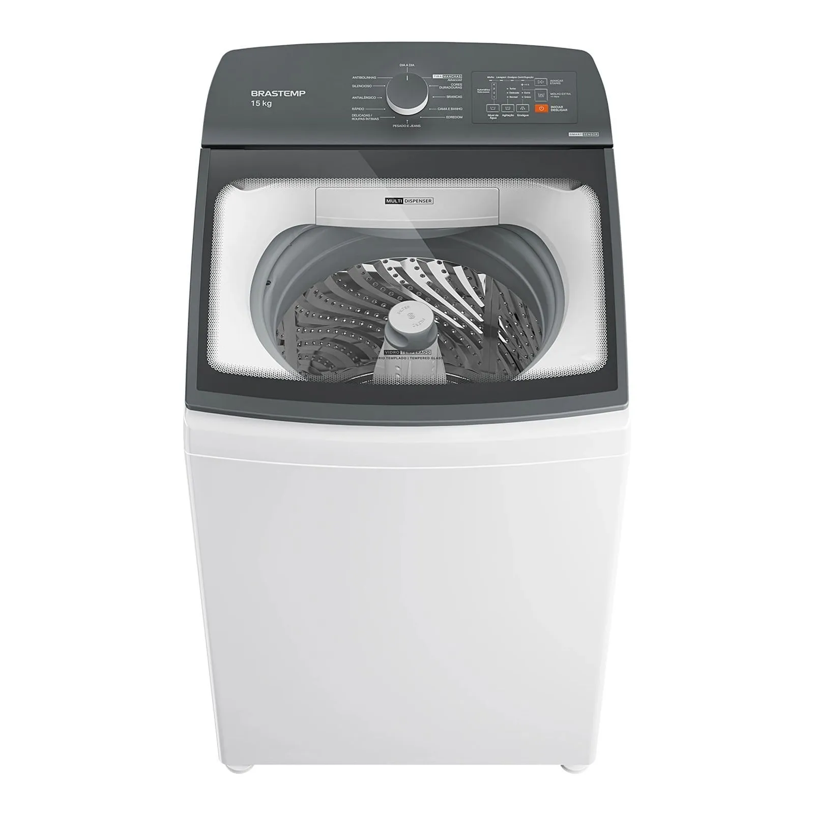 Máquina de Lavar Brastemp 15Kg Branca com Ciclo Tira Manchas Advanced e Smart Sensor - BWF15AB - 1