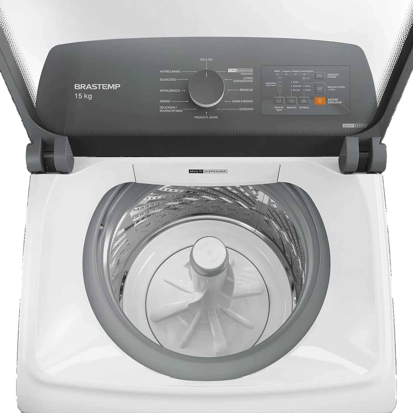 Máquina de Lavar Brastemp 15Kg Branca com Ciclo Tira Manchas Advanced e Smart Sensor - BWF15AB - 2