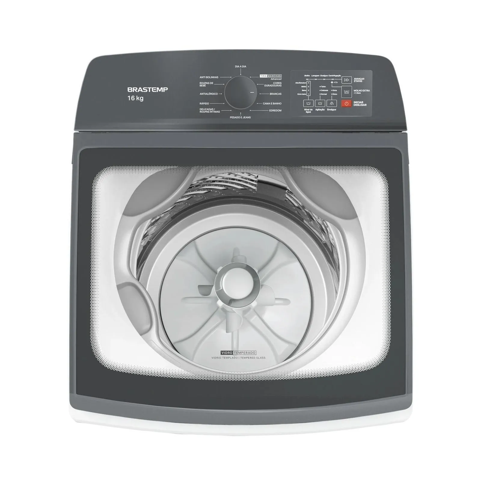 Máquina de Lavar Brastemp 16Kg Branca com Ciclo Tira Manchas Advanced e Ciclo Antibolinha - BWK16AB - 3