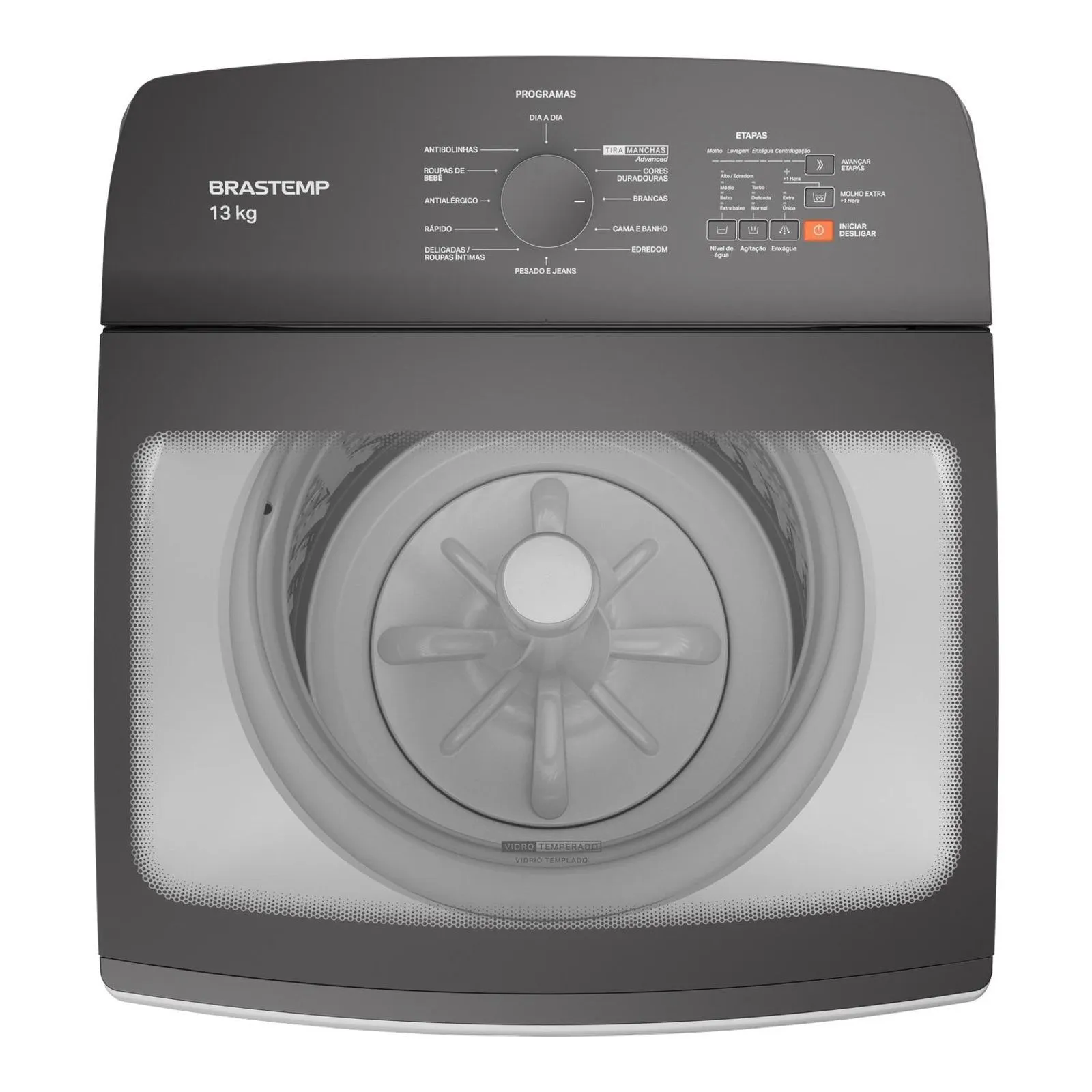 Máquina de Lavar Brastemp 13Kg Branca com Ciclo Tira Manchas Advanced e Ciclo Antibolinha - BWK13AB - 3