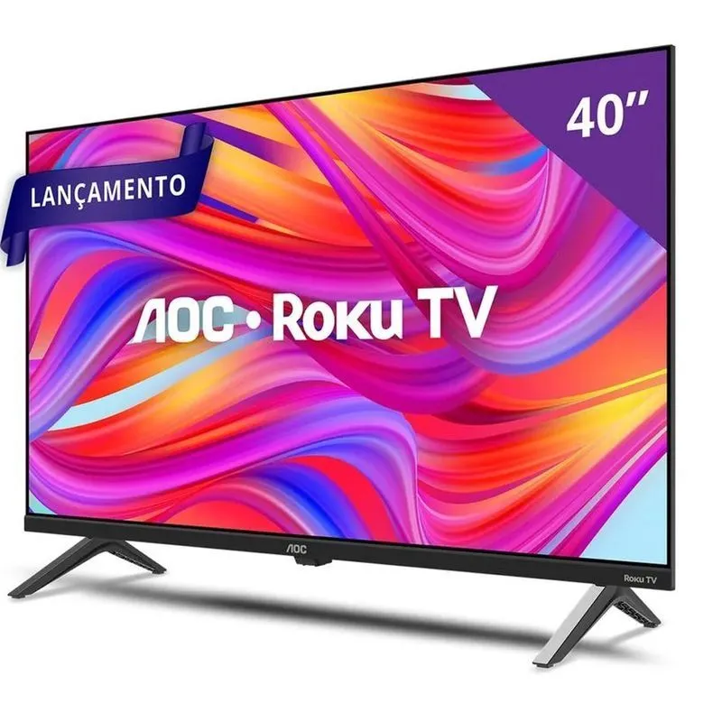 Smart TV 40" Full HD, Design sem bordas, Comando de voz, HDMI, USB, Wi-Fi Dual Band 40S5045/78G - AOC  - 2