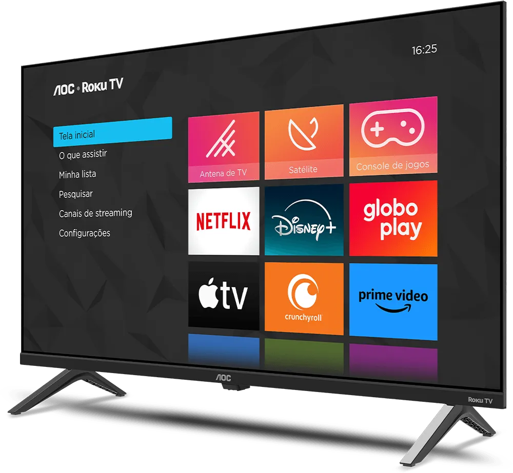 Smart TV 42" Full HD, Design sem bordas, Comando de voz, HDMI, USB, Wi-Fi Dual Band 42S5045/78G - AOC  - 2