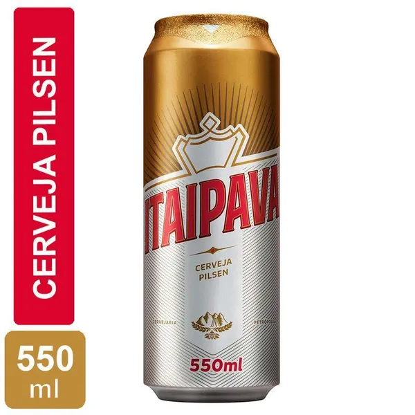 Cerveja Itaipava Pilsen Lata 550ml - Pack com 48 Unidades 