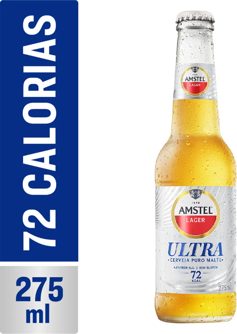 Cerveja Amstel Ultra Long Neck 275ml - Pack com Unidades  - 1