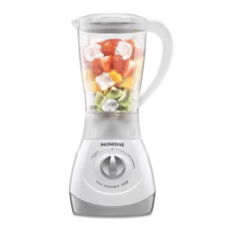 Liquidificador Mondial Power 550W 2 Velocidades Branco 2 NL-26 - 1