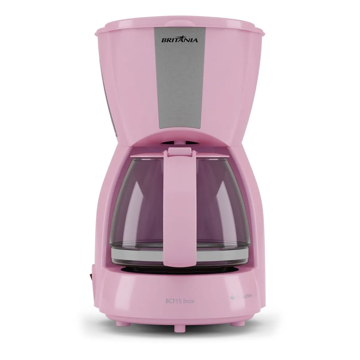 Cafeteira Rosa Britânia 15 Xícaras 550W Inox BCF15 - 1