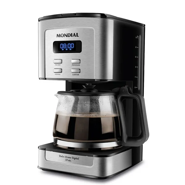 Cafeteira Elétrica Dolce Arome Digital Mondial Preto/Inox 800W - C-44-32X-SDI