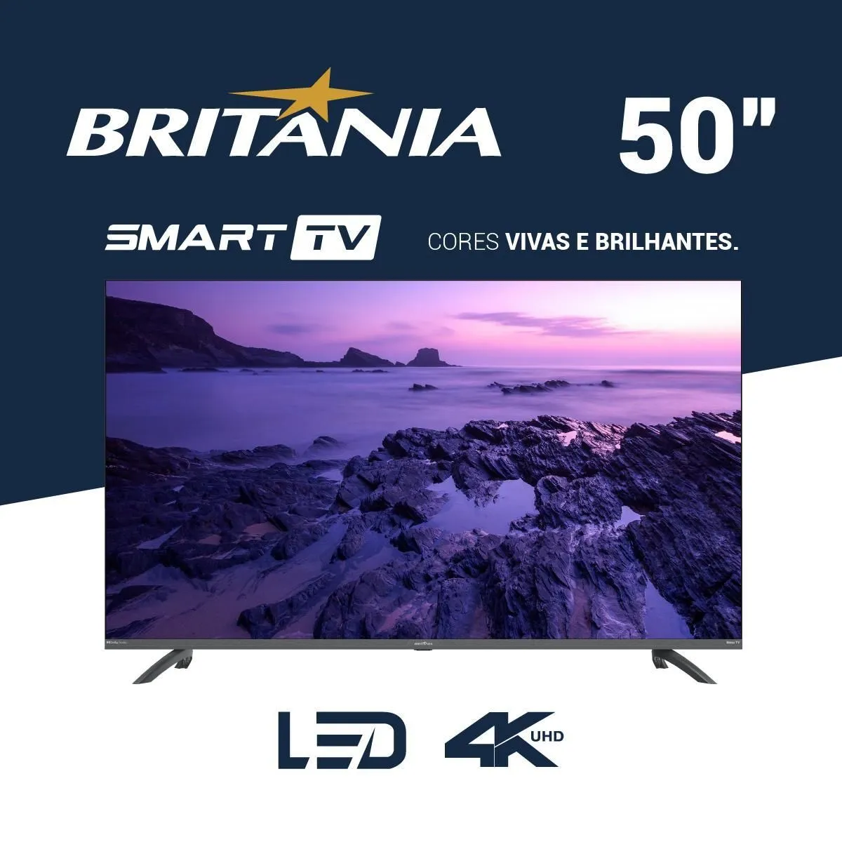 Smart TV 50” Britânia Led Roku Dolby Audio BTV50G3ERSGB - Bivolt - 2