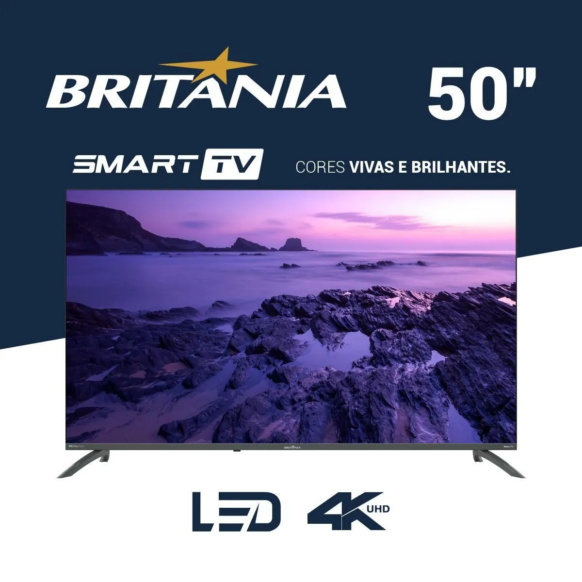 Smart TV 40” Britânia BTV40M9GR2CGB Roku TV LED Dolby Audio - Bivolt - 2
