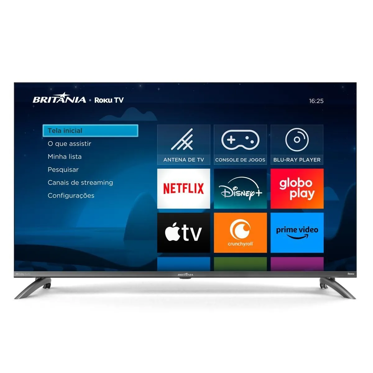 Smart TV 32" Britânia BTV32D10N5SKH HD Dolby Audio Led - Bivolt - 1