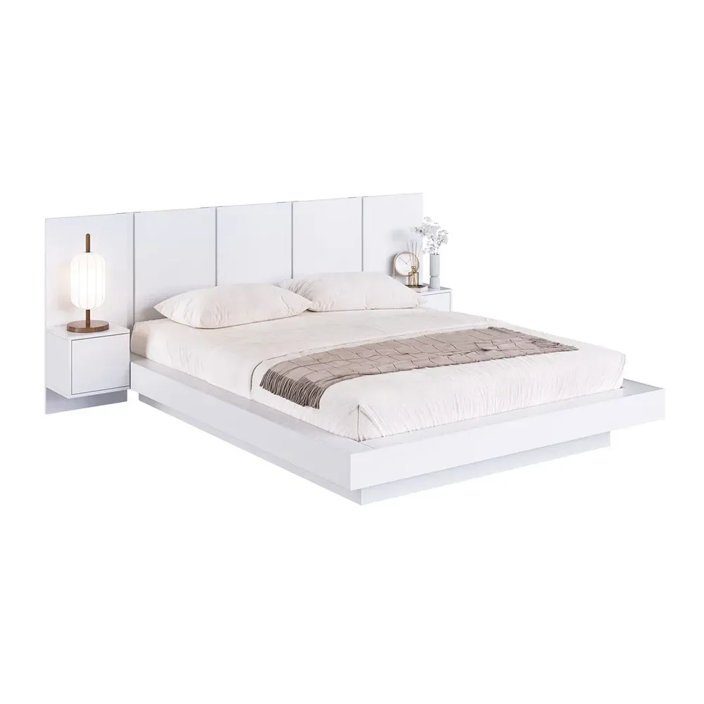 Cama Queen Zurique 2 Portas Branco - Art In Móveis - 2