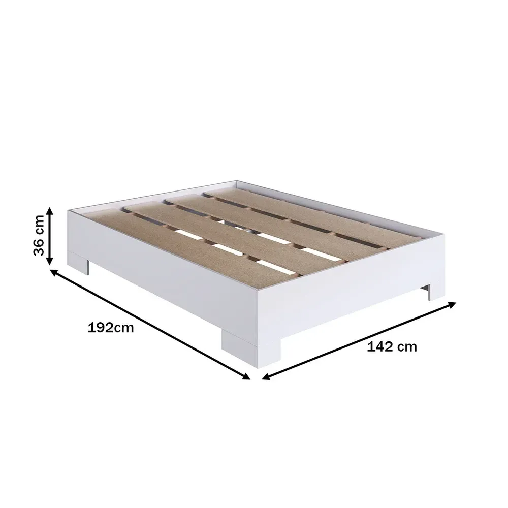 Cama Casal Xangai Branco - Art In Móveis - 3